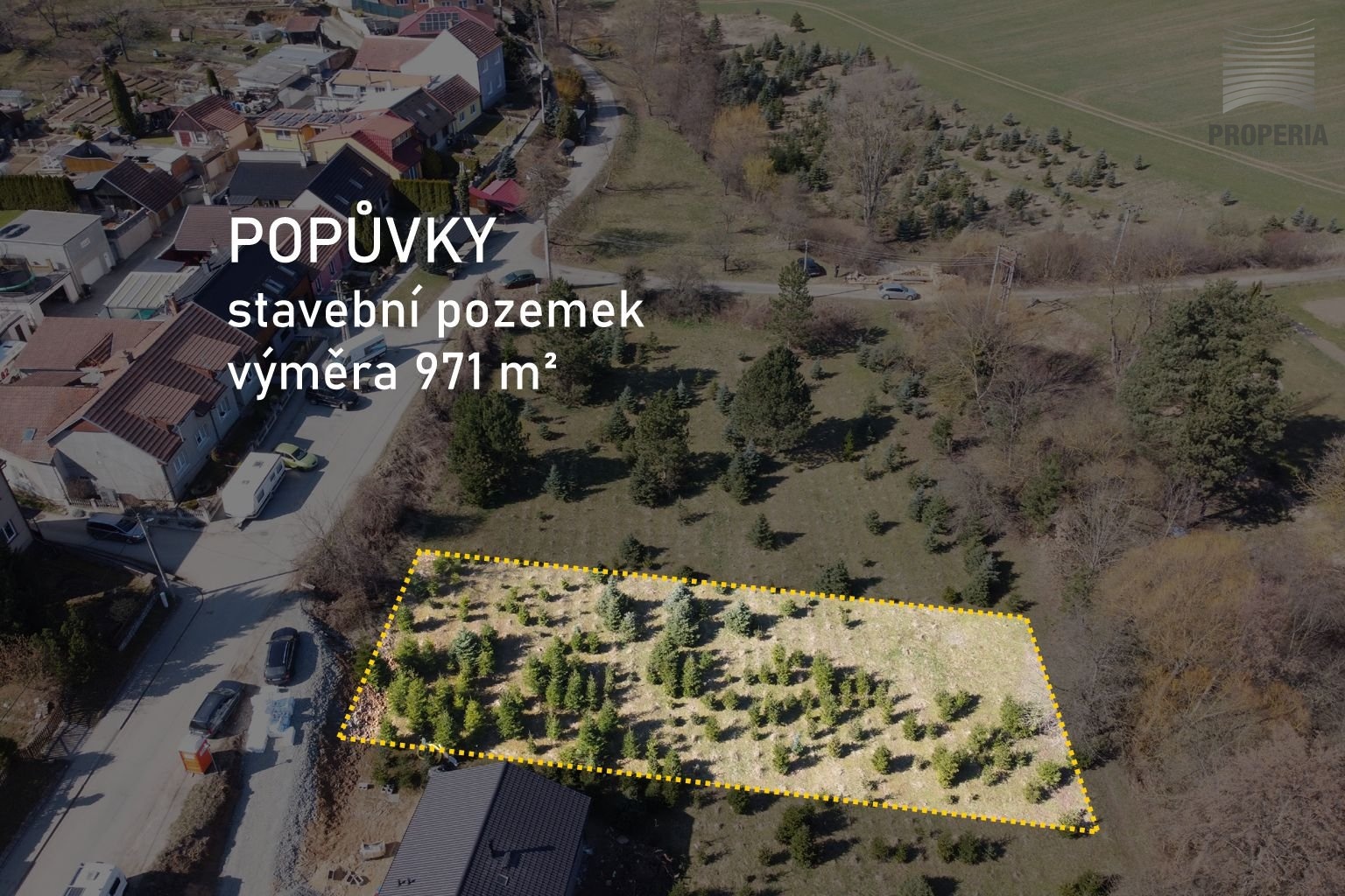 Prodej stavebního pozemku 971 m², Popůvky