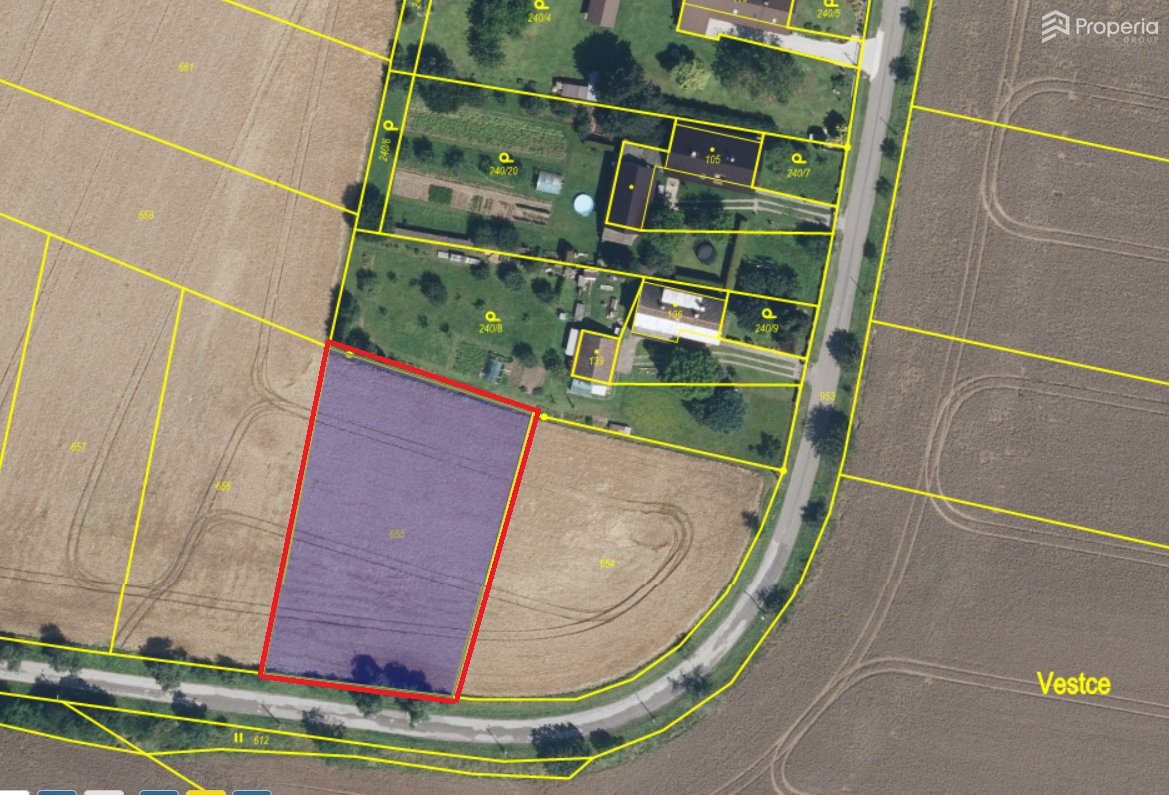 Prodej pozemku 2 533 m², obec Třebovětice